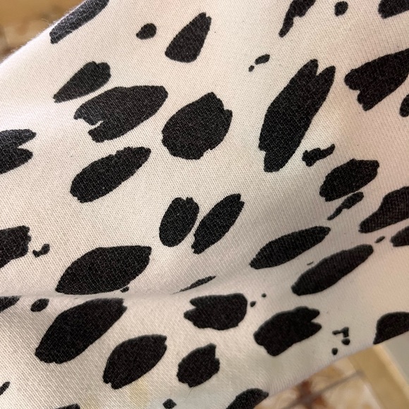 Champion reverse weave black white polka dot cropped sweater XS - Picture 3 of 4